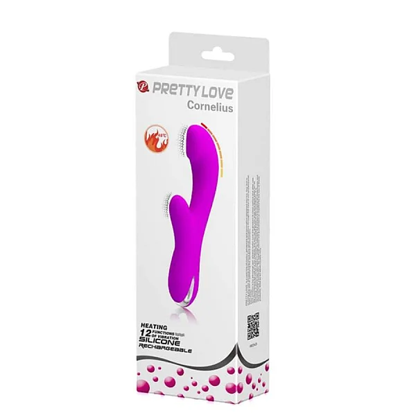 Vibrator Rabbit Cu Functie De Incalzire Cornelius, Violet, 21 Cm