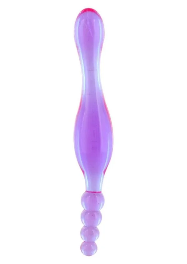 Dildo Dublu Smoothy Prober Lavender, Lila. 20 Cm