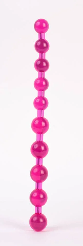 Bile Anale Jumbo Jelly Thai Beads, Roz, 27 Cm