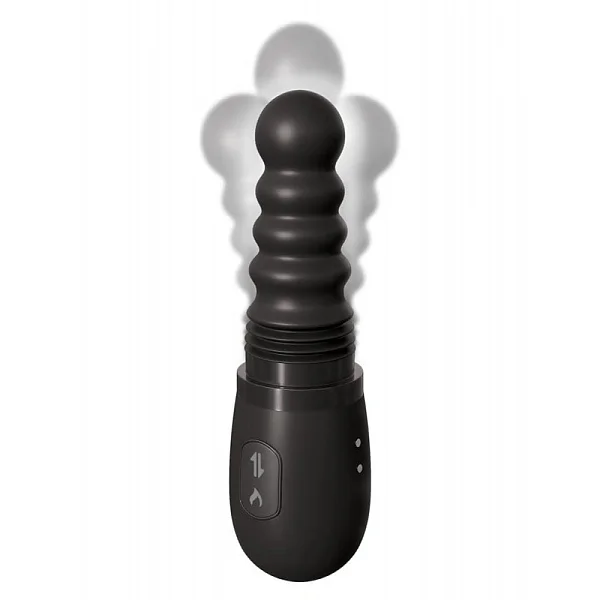 Vibrator Anal Rotativ Gyrating Ass Thruster, Negru, 21 Cm