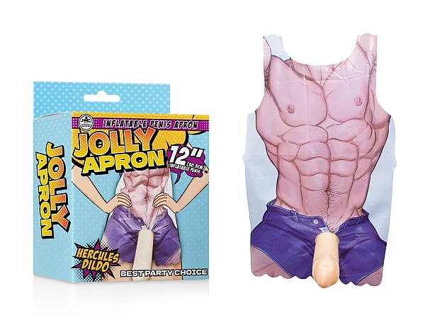 Novelty Apron With Inflatable Penis