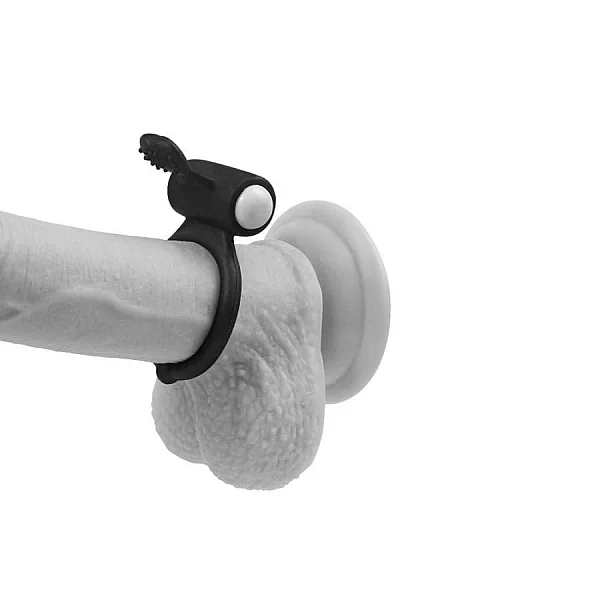 Inel Penis Cu Vibratii Power Clit Cockring, Negru
