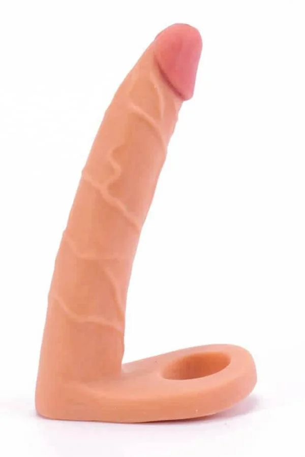 Strap On Anal The Ultra Soft Double, Natural, 17 Cm