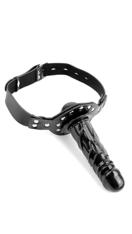 Calus Cu Bila Si Dildo Deluxe, Negru
