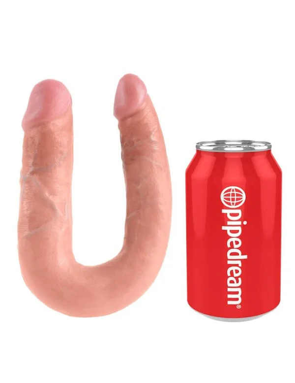 Dildo Dublu King Cock Medium, Natural, 34.5 Cm