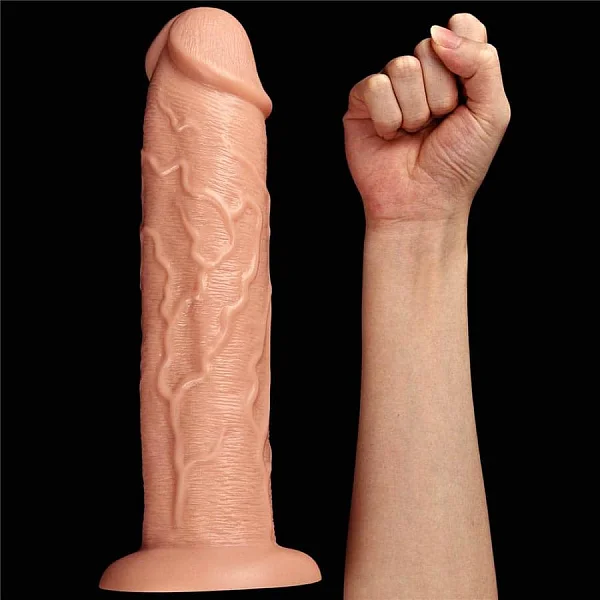 Vibrator Realistic King-size, Natural, 28 Cm
