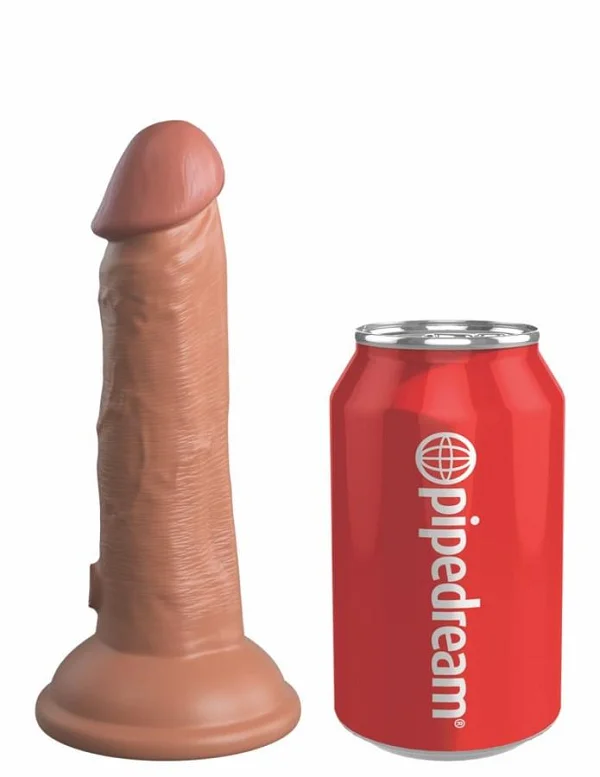 Dildo Clasic Cu Ventuza Dual Density Silicone Cock, Bronz, 15 Cm