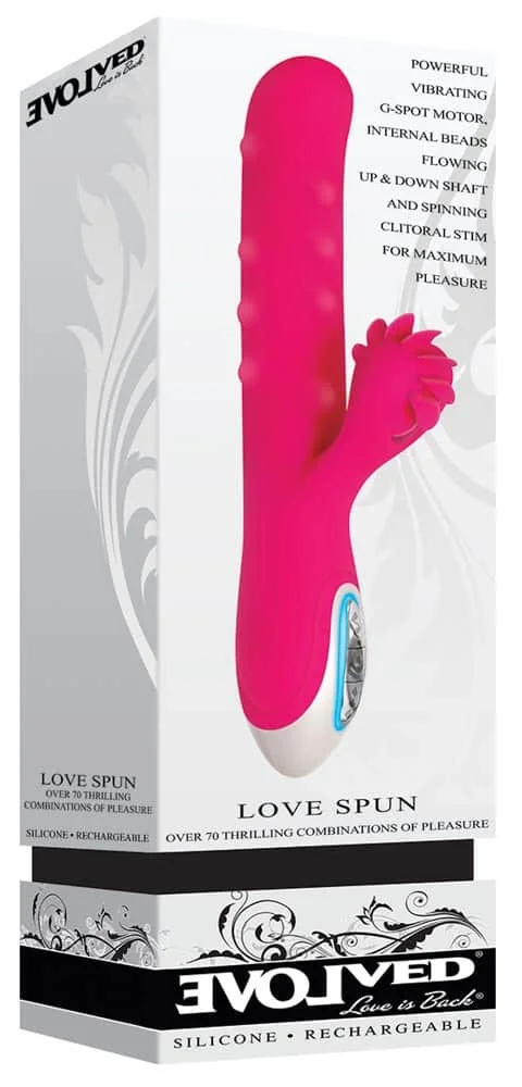 Vibrator Special Love Spun, Roz, 23.5 Cm
