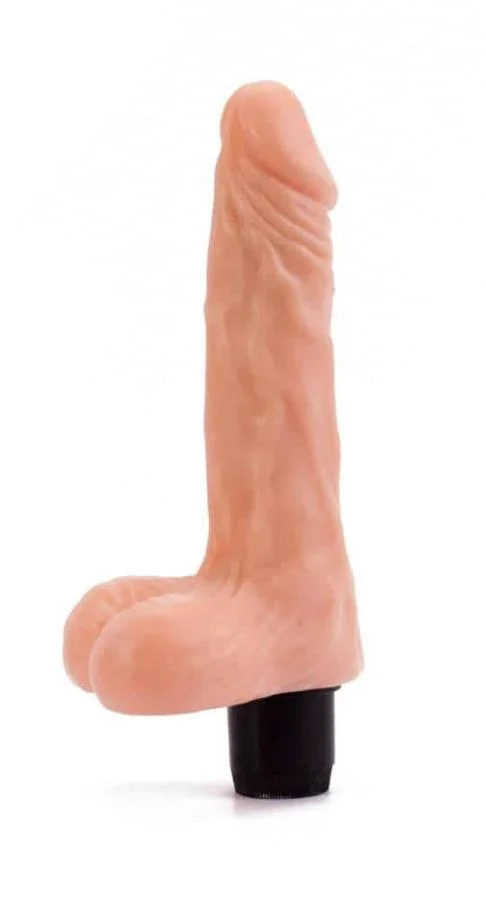 Vibrator Realistic Real Feel Cyberskin, Natural, 20 Cm