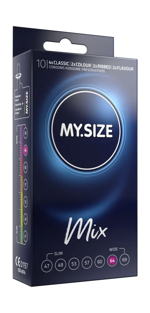 My Size Mix Condoms 64 Mm (10 Pieces)