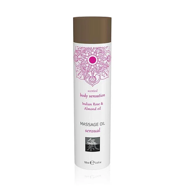 Ulei De Masaj Sensual - Trandafir Indian + Migdale, 100 Ml