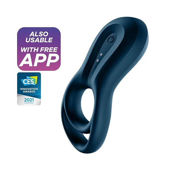 Inel Penis Cu Vibratii Epic Duo, Bleumarin