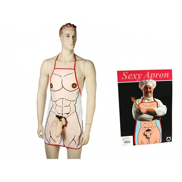 Kitchen Apron With Plush Penis