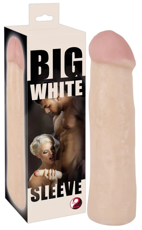 Extensie/manson Penis Big White, Natural, 22 Cm