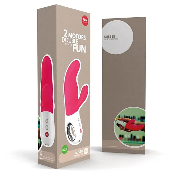 Vibrator Rabbit Miss Bi, Roz, 17 Cm
