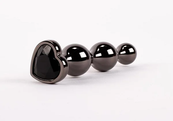 Dop Anal Cu Bijuterie Secret Shine Booty Call M Ii, Negru Metalic, 12.5 Cm
