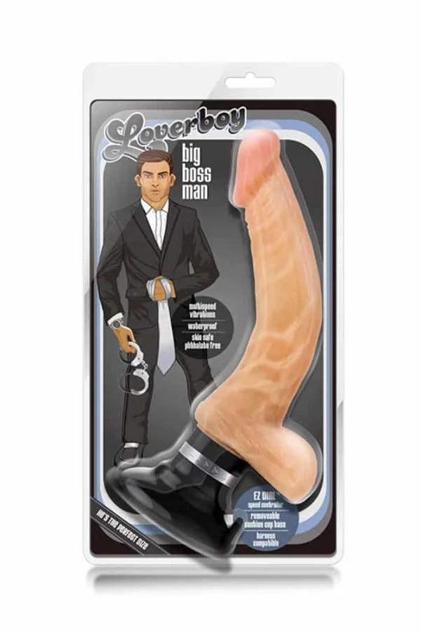 Vibrator Realistic Loverboy Big Boss Man, Natural, 26.5 Cm