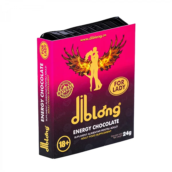 Ciocolata Afrodisiac Diblong Energy Chocolate, Pentru Femei, 24 Gr