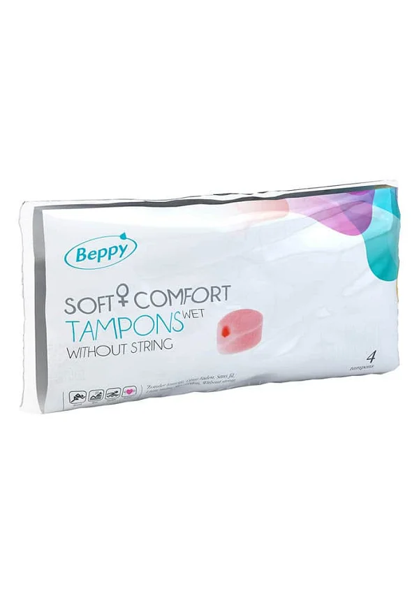 Beppy  Tampon Wet - Lubricated Sponge Tampon - 4 Pieces