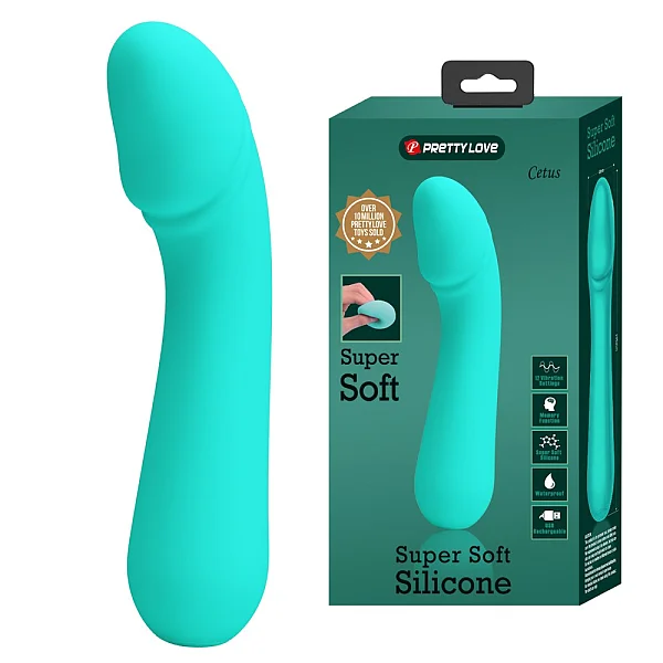 Vibrator Punctul G Cetus, Verde, 15 Cm