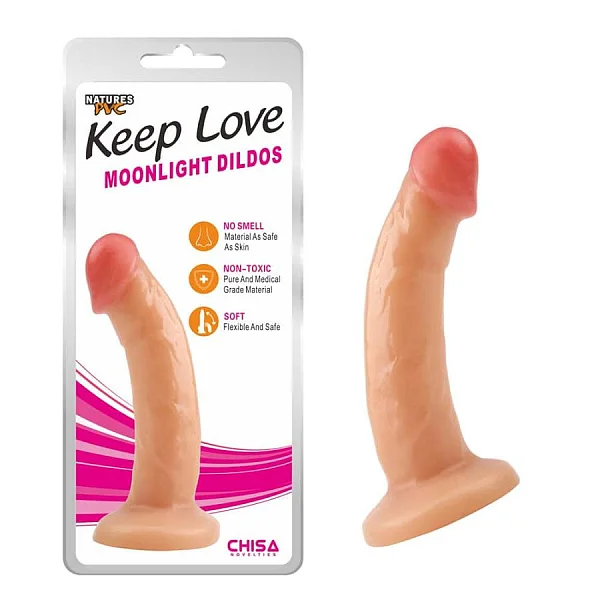 Dildo Clasic Moonlight, Natural, 18.5 Cm