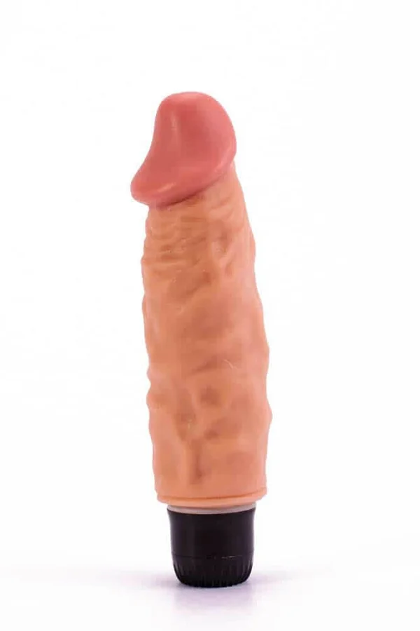 Vibrator Real Feel Cyberskin, Natural, 17.5 Cm