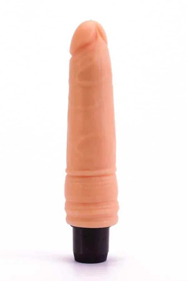 Vibrator Realistic Real Feel Cyberskin, Natural, 19 Cm