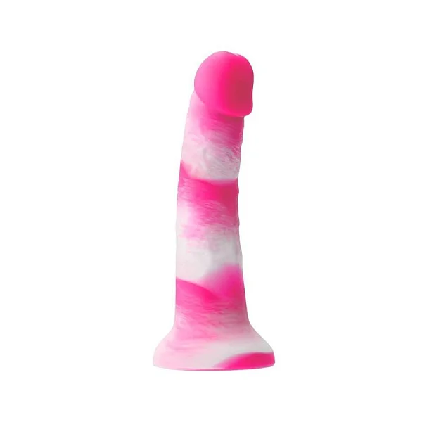 Dildo Clasic Colours Pleasures Yum Yum, Roz, 20 Cm