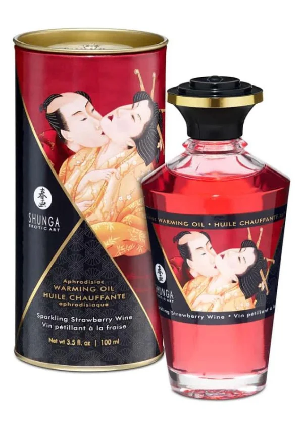 Ulei Afrodiziac Cu Efect De Caldura Sparkling Strawberry Wine, 100 Ml