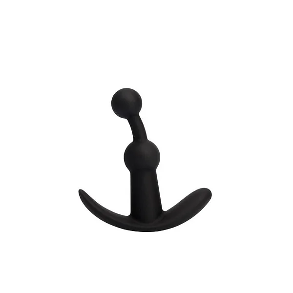 Vibrator Anal Cu Bile Playful, Negru, 14 Cm