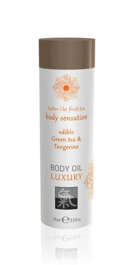 Ulei De Corp Luxuriant Comestibil - Ceai Verde + Mandarina, 75 Ml