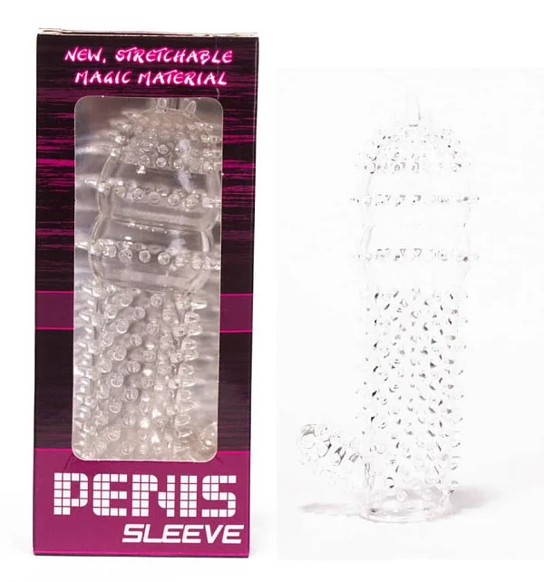 Extensie/manson Penis Super Silikon, Transparent, 14 Cm