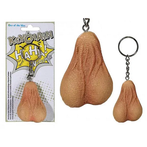 Metal Key Chain Testicle