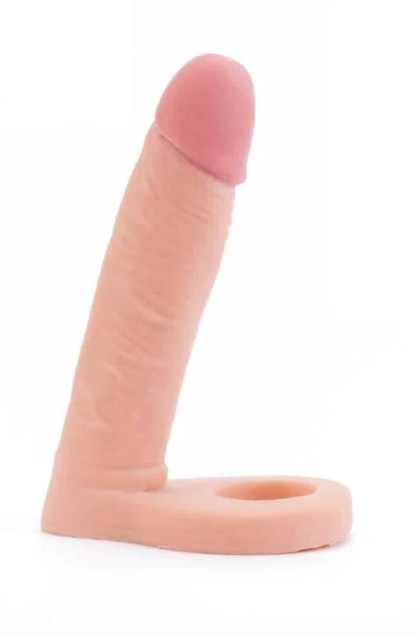 Strap-on Anal The Ultra Soft Double, Natural, 14 Cm