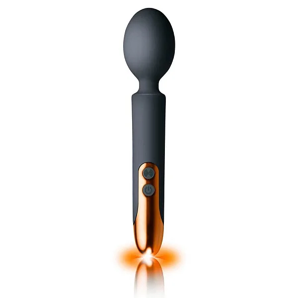 Vibrator Bagheta Oriel, Negru/aramiu, 23 Cm