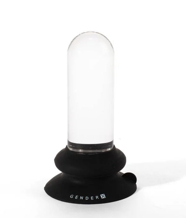 Dop Anal Cu Ventuza Detasabila, Transparent + Negru, 14 Cm