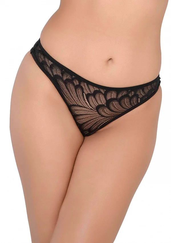 Chilot Daring Intimate Din Dantela Negru