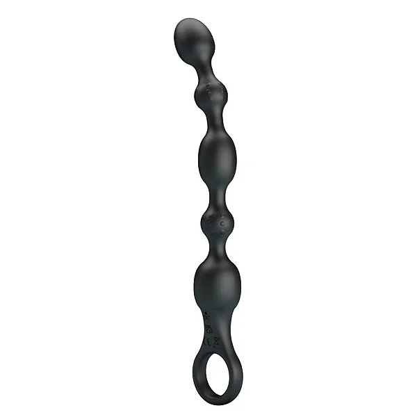 Bile Anale Cu Vibratii Van, Negru, 24 Cm