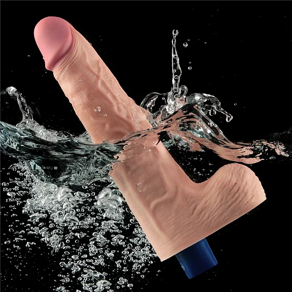 10" Real Softee Rechargeable Vibrating Dildo(flesh)_b15o50_4