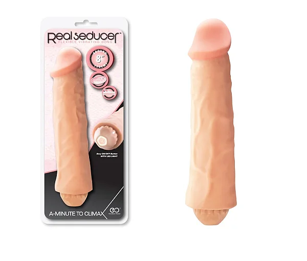Vibrator Realistic Real Seducer, Natural, 20 Cm