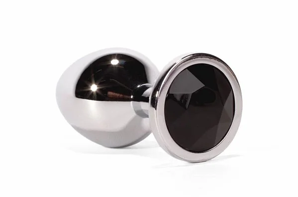 Dop Anal Cu Bijuterie Secret Shine Metal M, Argintiu + Metal, 8 Cm