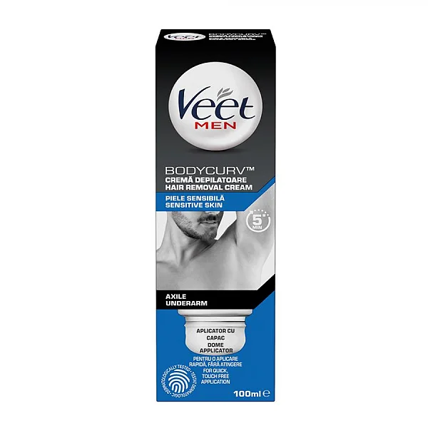 Crema Depilatoare Veet Pentru Barbati, Underarm Sensitive, 100ml