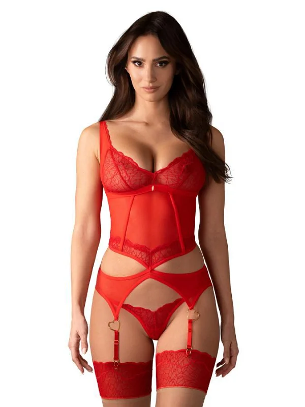 Corset Sexy Cupide Desir - Rosu L/xl, S/m