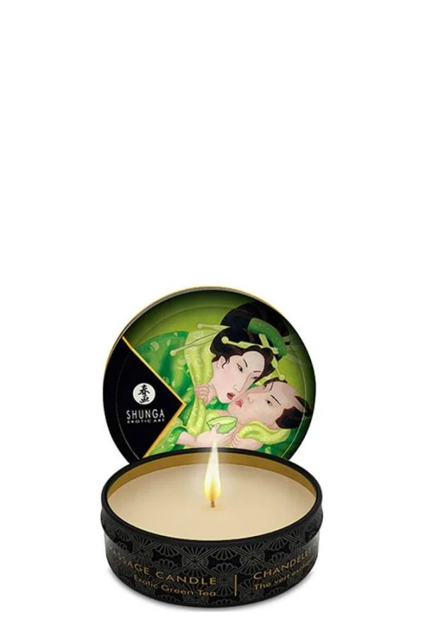 Mini Lumanare Masaj Green Tea, 30 Ml