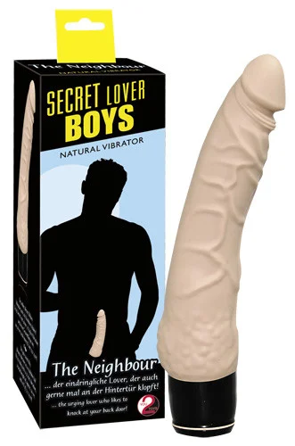 Vibrator Realistic Secret Lover Boys The Neighbour, Bej, 20 Cm