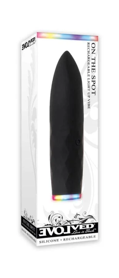 Glont Vibrator On The Spot, Negru, 9 Cm