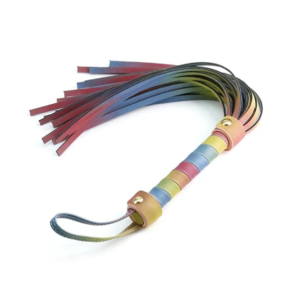 Bici Spectra Bondage Flogger Rainbow, 40 Cm