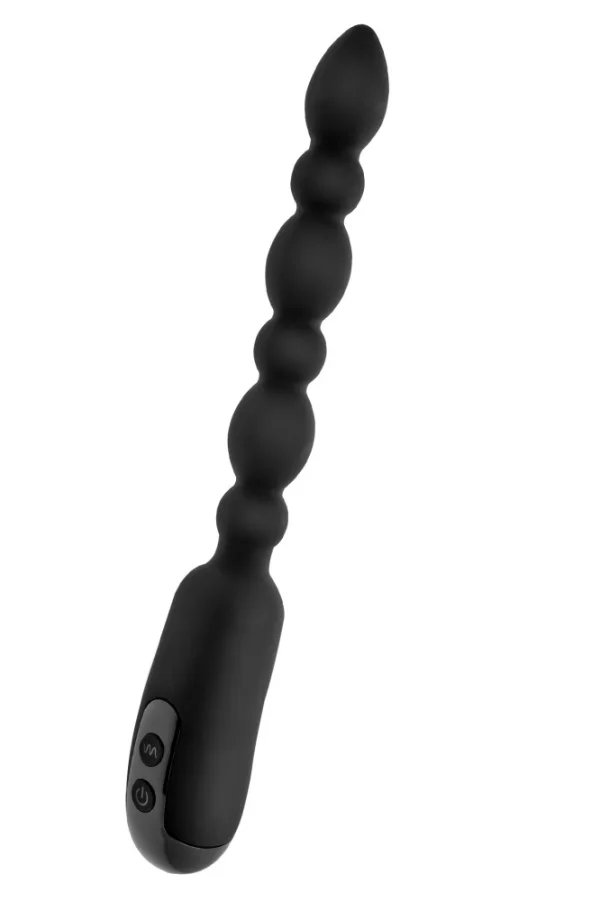 Bile Anale Cu Vibratii Premium Anal Stimulator, Negru, 17 Cm