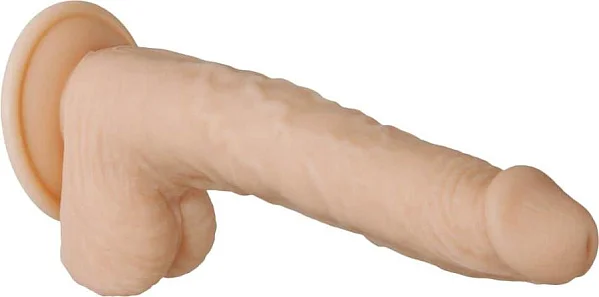 Vibrator Realistic Reincarcabil Adams, Natural, 23 Cm