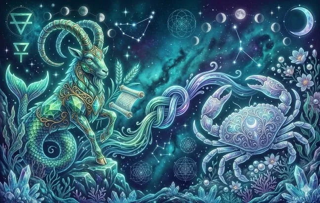 Capricorn-Rac: opuși care se completează